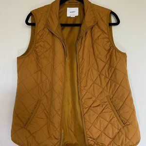 Old Navy Yellow Quilted Vest